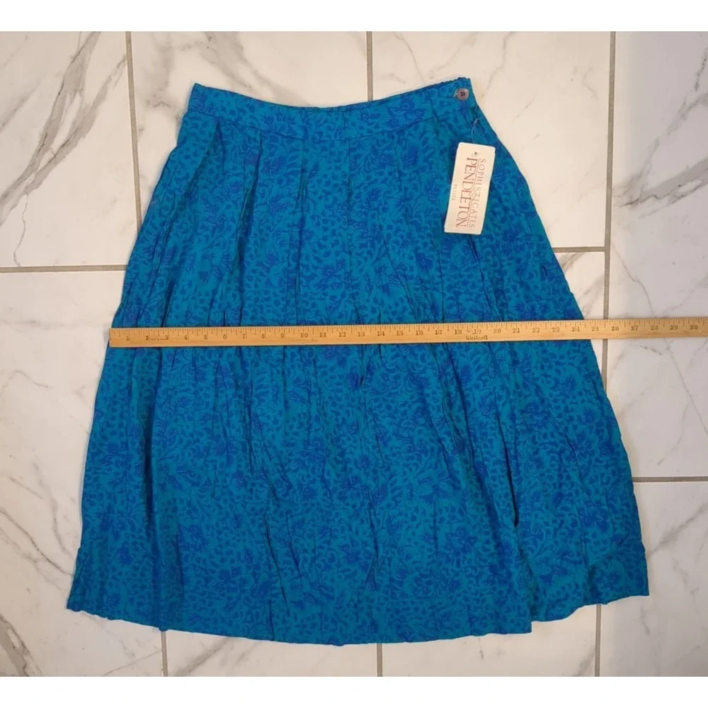NWT VTG Sophisticates By Pendleton Womens‎ Sz 12 Made In USA A Line Floral Skirt